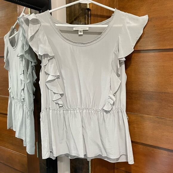 Banana Republic Sleeveless Side Ruffle Top Blouse - Picture 5 of 11
